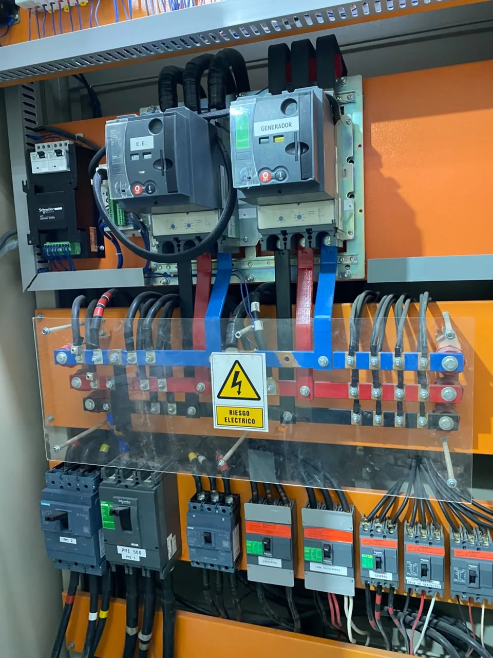Tablero industrial de transferencia eléctrica